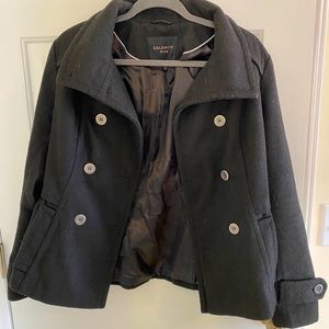 Black Peacoat Jacket